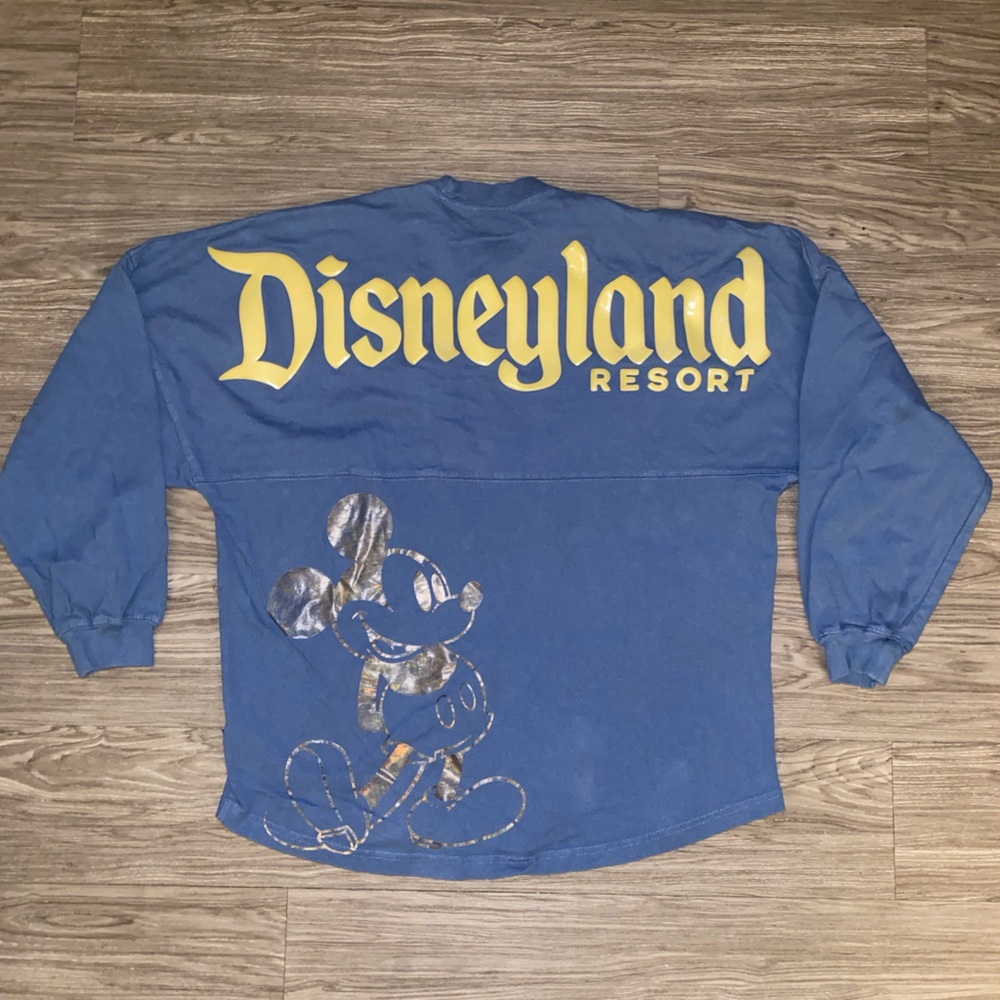 Disneyland Resort Mickey Mouse Spirit Jersey Long Sleeve Shirt Adult Size Medium
